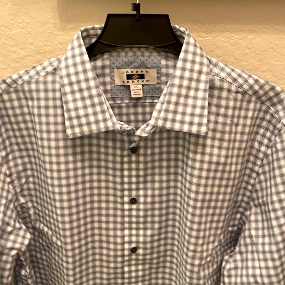 Joseph Abboud Button Down Shirt XL Blue